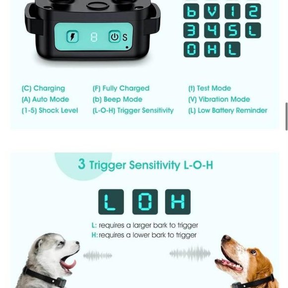 NEW Patpet Bark Collar #A12 for medium dog doggy pet - Picture 5 of 7